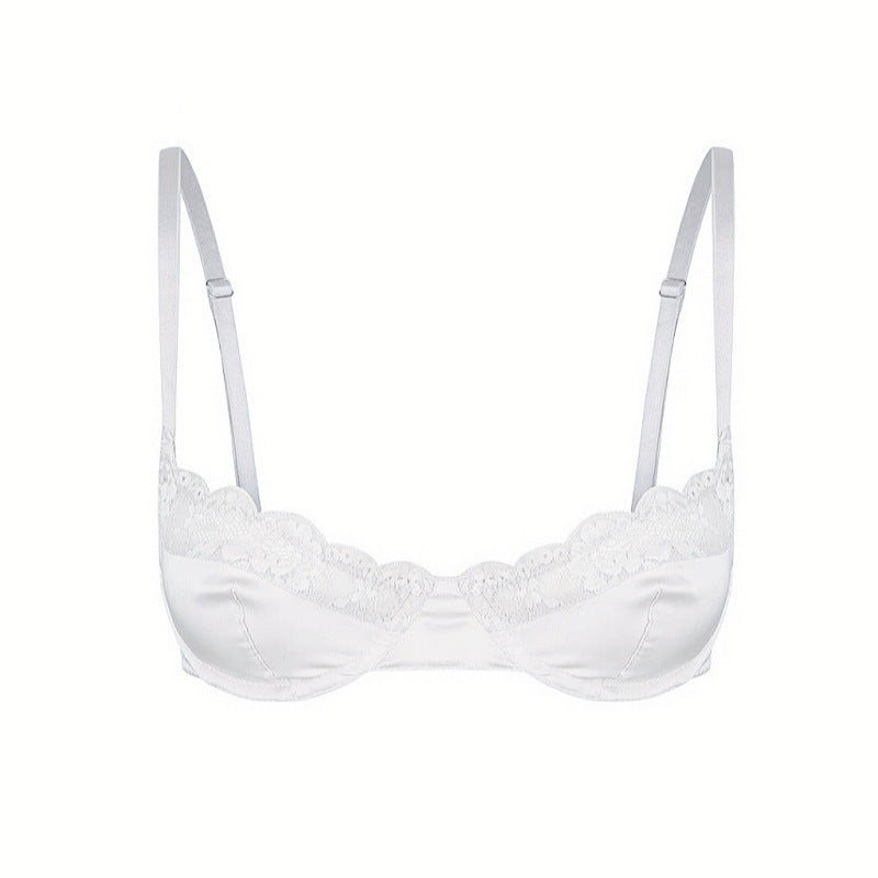 Alisanne – Satin balconette – Bra-Apparel & Accessories > Clothing > Underwear & Socks > Bras > Balconette Bras-Cíelo Fióra Atelier