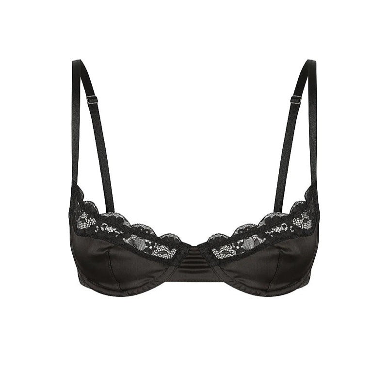 Alisanne – Satin balconette – Bra-Apparel & Accessories > Clothing > Underwear & Socks > Bras > Balconette Bras-Cíelo Fióra Atelier