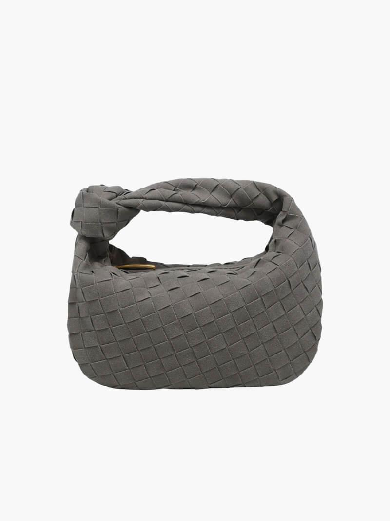 Amara – Chic knot details – Woven suede handbag-Apparel & Accessories > Handbags, Wallets & Cases > Handbags > Mini Bags-Cíelo Fióra Atelier