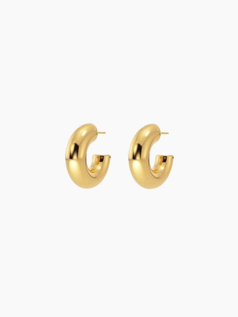 Amore – Chunky design – Hoop earrings-Apparel & Accessories > Jewelry > Earrings > Hoop Earrings-Cíelo Fióra Atelier