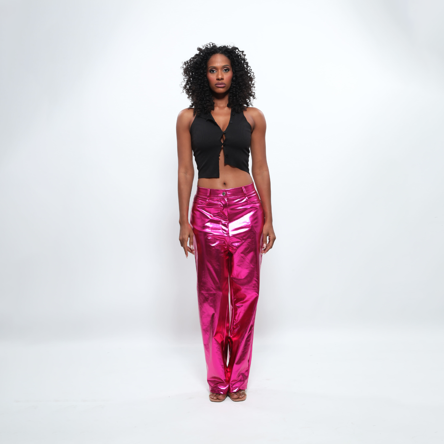 Aquira – Metallic pastel hues – Satin trousers-Apparel & Accessories > Clothing > Pants > Statement Pants-Cíelo Fióra Atelier