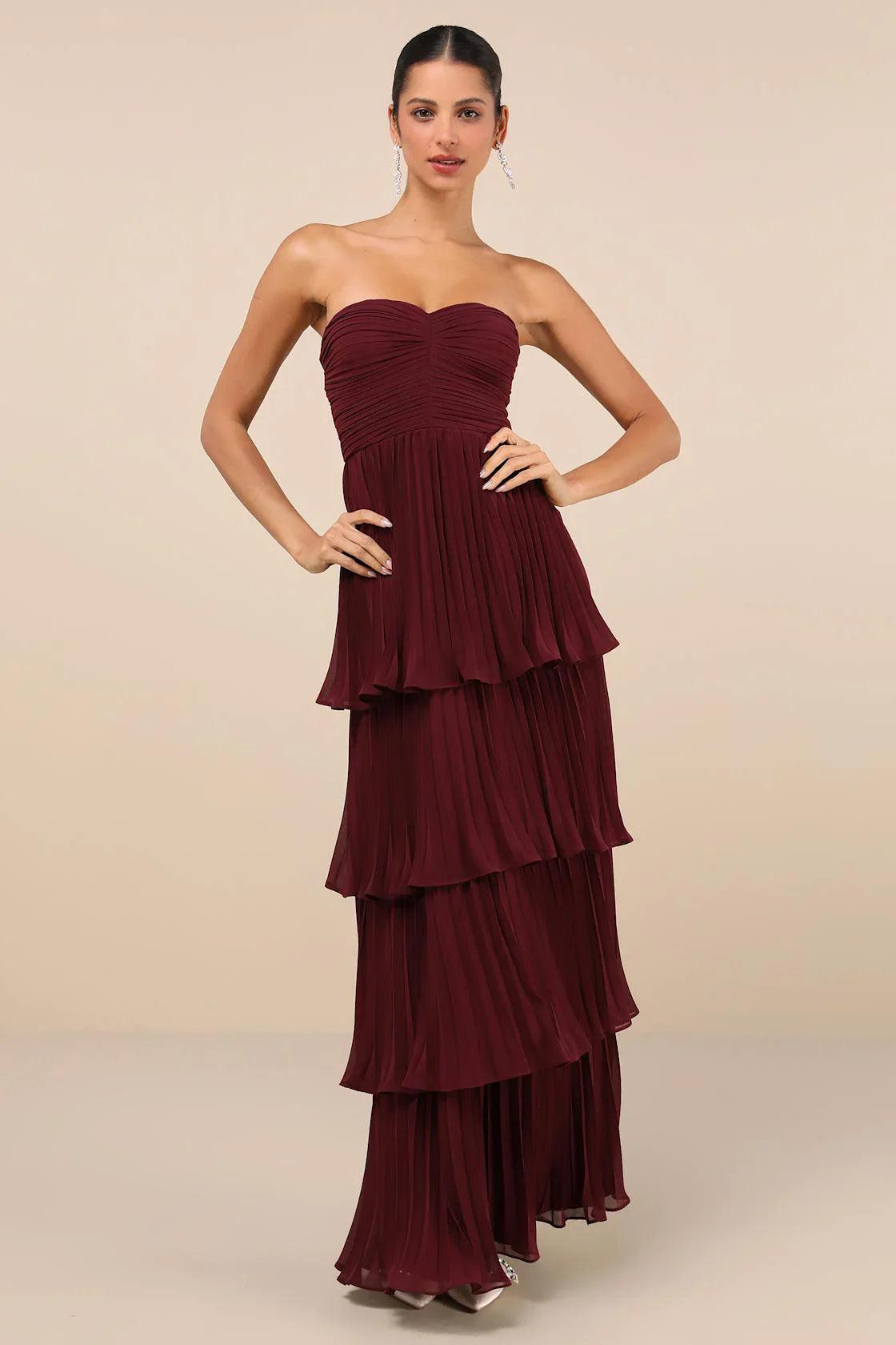 Arcelia – Off-shoulder pleated design – Maxi dress-Apparel & Accessories > Clothing > Dresses > Formal Dresses-Cíelo Fióra Atelier