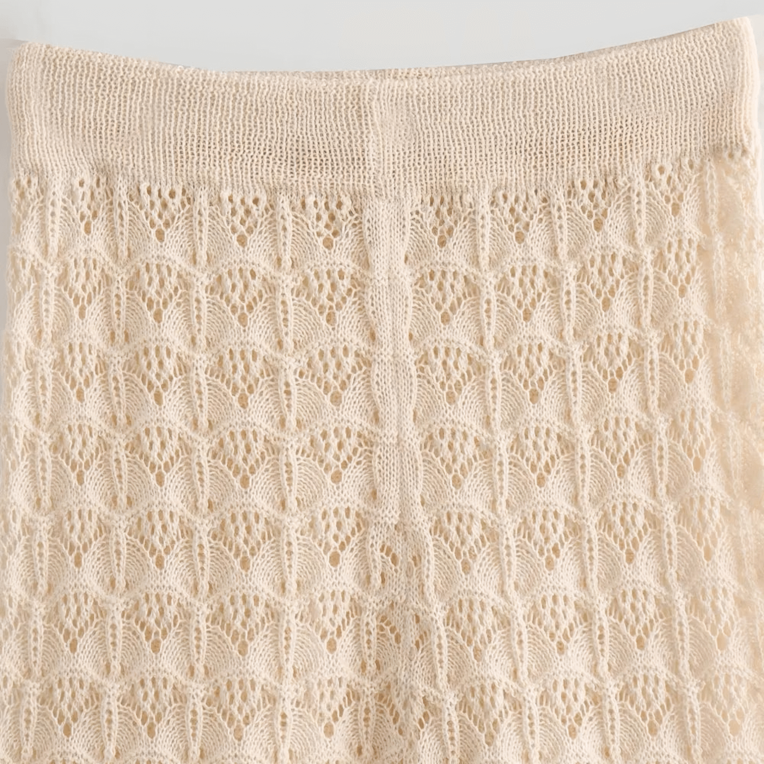 Arvella – Lacy stitch pattern – Knit pants-Apparel & Accessories > Clothing > Pants > Knit Pants-Cíelo Fióra Atelier