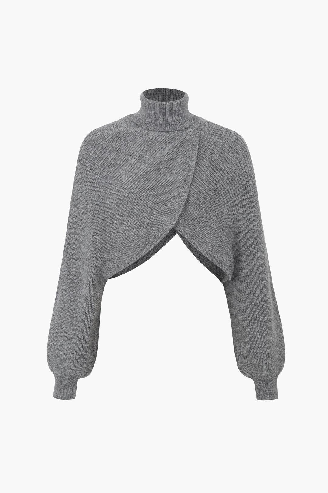 Arzella – Batwing design – Turtleneck sweater-Apparel & Accessories > Clothing > Sweaters > Turtleneck Sweaters-Cíelo Fióra Atelier