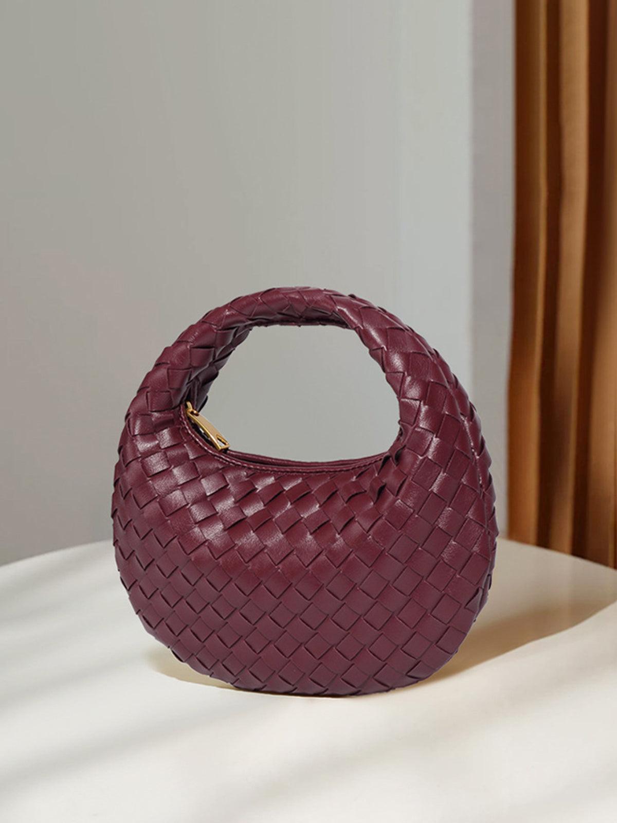 Aurelia – Eye-catching woven texture – Handbag-Apparel & Accessories > Handbags, Wallets & Cases > Handbags > Mini Bags-Cíelo Fióra Atelier