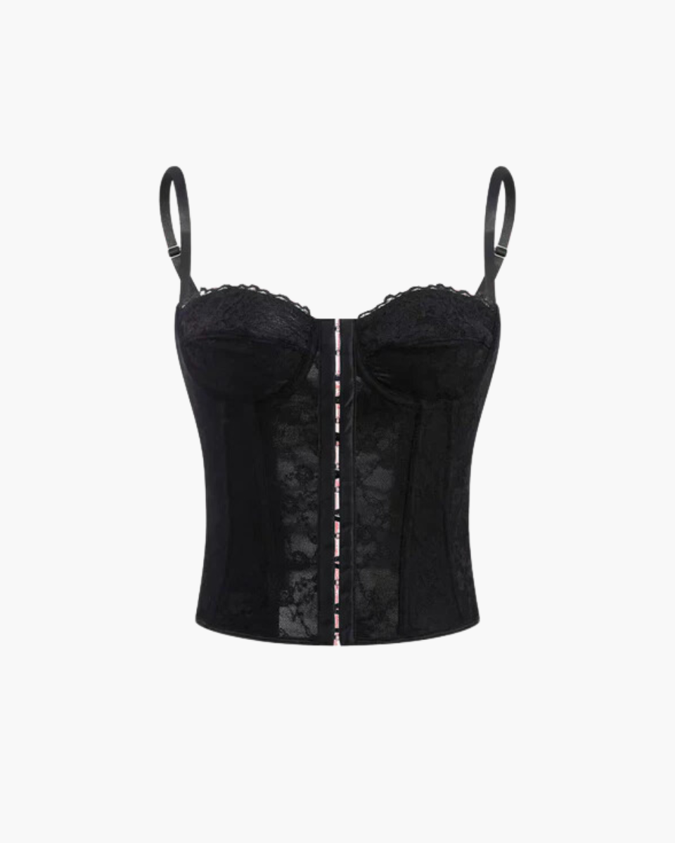 Aveline – Structured fit – Luxe corset top-Apparel & Accessories > Clothing > Tops > Corset Tops-Cíelo Fióra Atelier