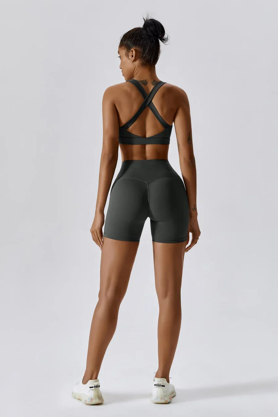 Ayla – High-waisted fit – Squat-proof shorts-Apparel & Accessories > Clothing > Pants > Yoga Shorts-Cíelo Fióra Atelier