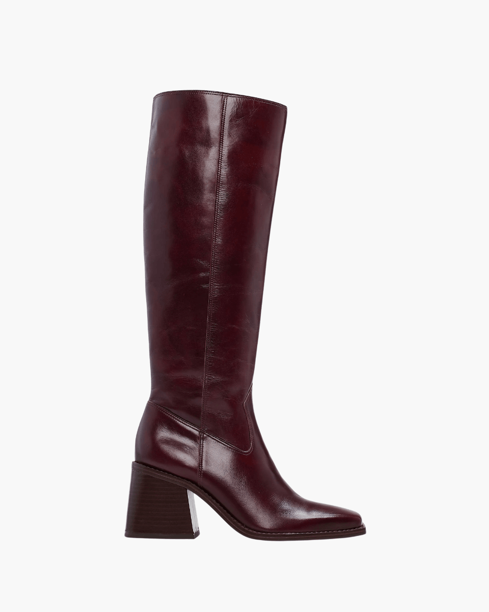 Barone – High block heel – Knee-high boots-Apparel & Accessories > Shoes > Boots > Knee-High Boots-Cíelo Fióra Atelier