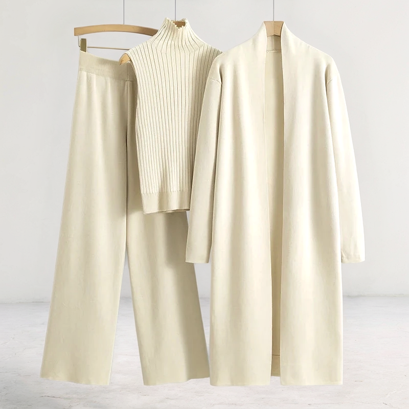 Béatrice – Tailored pants – Three-piece set-Apparel & Accessories > Clothing > Suits & Sets > Three-Piece Sets-Cíelo Fióra Atelier