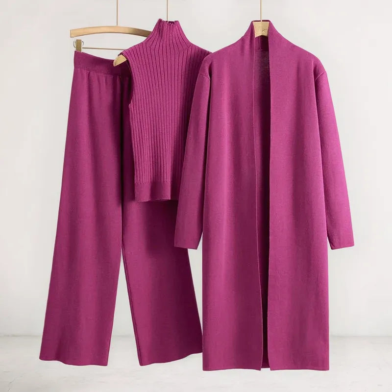 Béatrice – Tailored pants – Three-piece set-Apparel & Accessories > Clothing > Suits & Sets > Three-Piece Sets-Cíelo Fióra Atelier