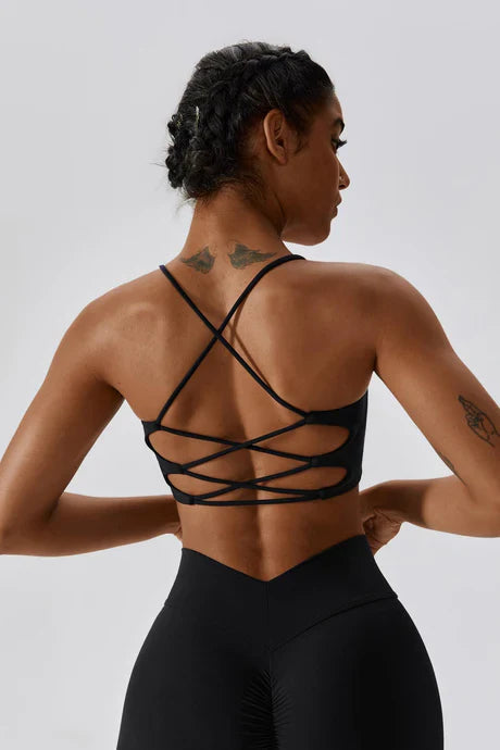 Bellamy – Scoop neckline – Seamless sports bra-Apparel & Accessories > Clothing > Underwear & Socks > Minimalist Sports Bras-Cíelo Fióra Atelier