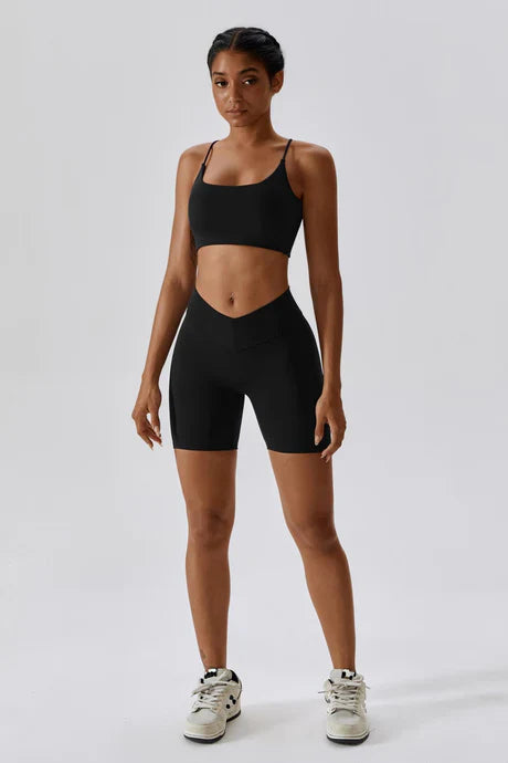 Bellamy – Scoop neckline – Seamless sports bra-Apparel & Accessories > Clothing > Underwear & Socks > Minimalist Sports Bras-Cíelo Fióra Atelier