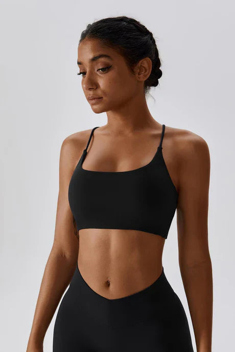 Bellamy – Scoop neckline – Seamless sports bra-Apparel & Accessories > Clothing > Underwear & Socks > Minimalist Sports Bras-Cíelo Fióra Atelier