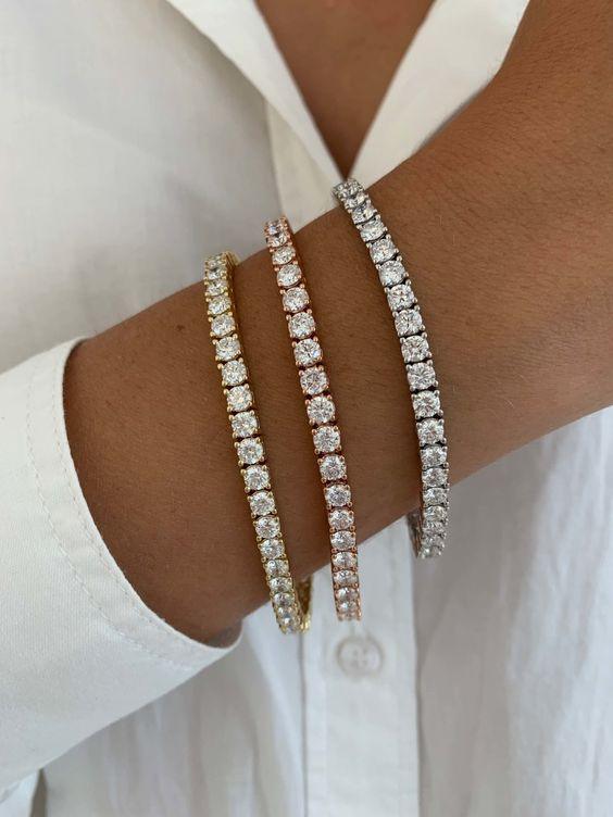 Bellaria – Timeless design – Tennis bracelet-Apparel & Accessories > Jewelry > Bracelets > Tennis Bracelets-Cíelo Fióra Atelier