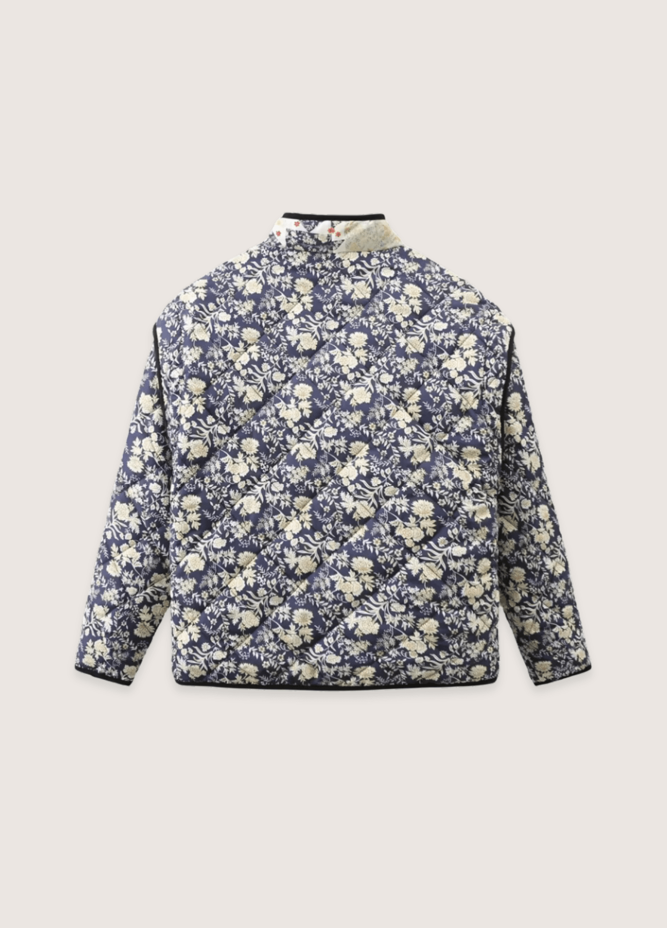 Bellarosa – Patchwork floral prints – Quilted kimono-Apparel & Accessories > Clothing > Outerwear > Kimonos > Quilted Kimonos-Cíelo Fióra Atelier