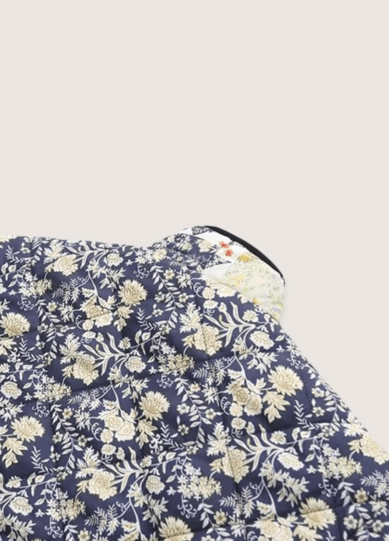 Bellarosa – Patchwork floral prints – Quilted kimono-Apparel & Accessories > Clothing > Outerwear > Kimonos > Quilted Kimonos-Cíelo Fióra Atelier