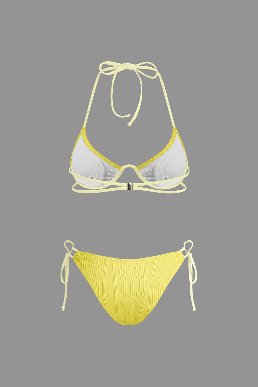 Calyne – Elegant design – Ruched bikini set-Apparel & Accessories > Clothing > Swimwear > Bikini Sets-Cíelo Fióra Atelier