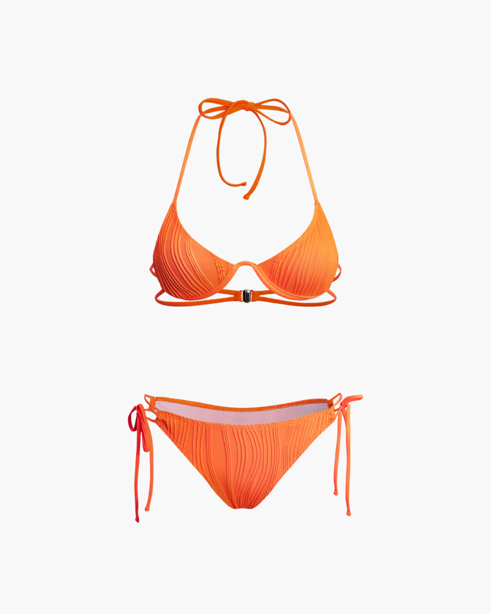 Calyne – Elegant design – Ruched bikini set-Apparel & Accessories > Clothing > Swimwear > Bikini Sets-Cíelo Fióra Atelier