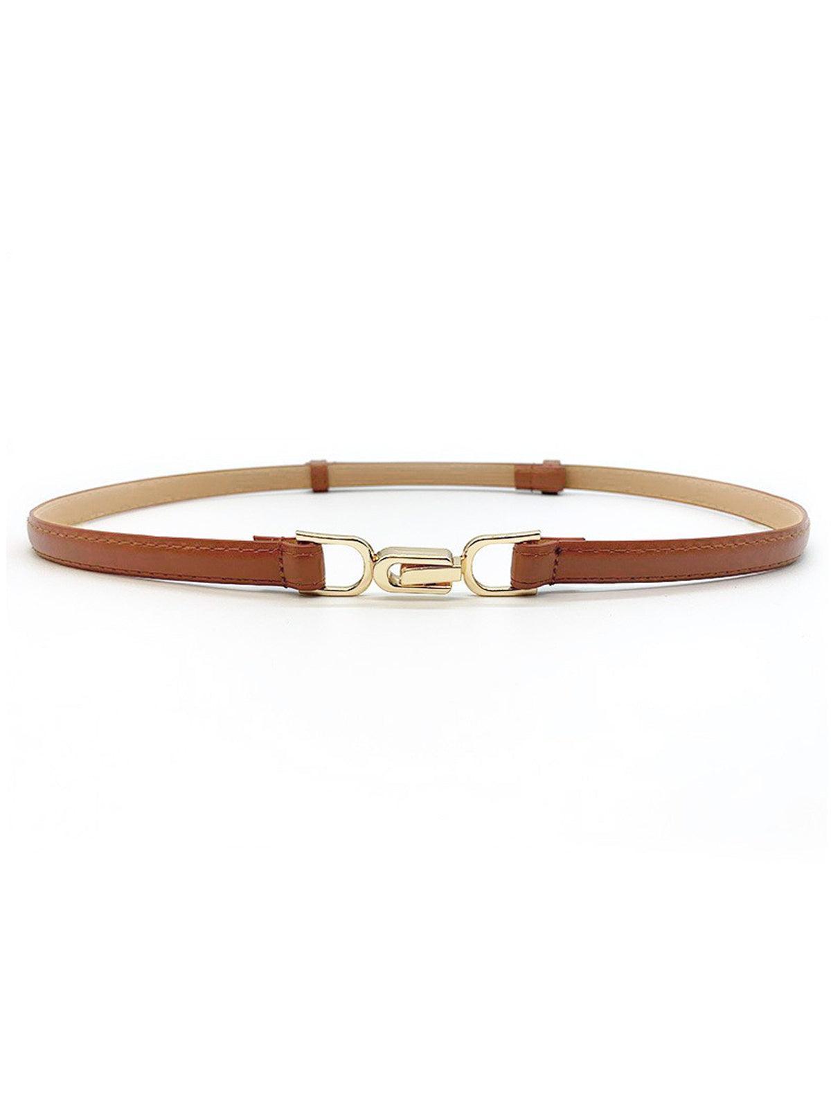 Calyx – Slim adjustable fit – Leather belt-Apparel & Accessories > Clothing Accessories > Belts > Slim Belts-Cíelo Fióra Atelier