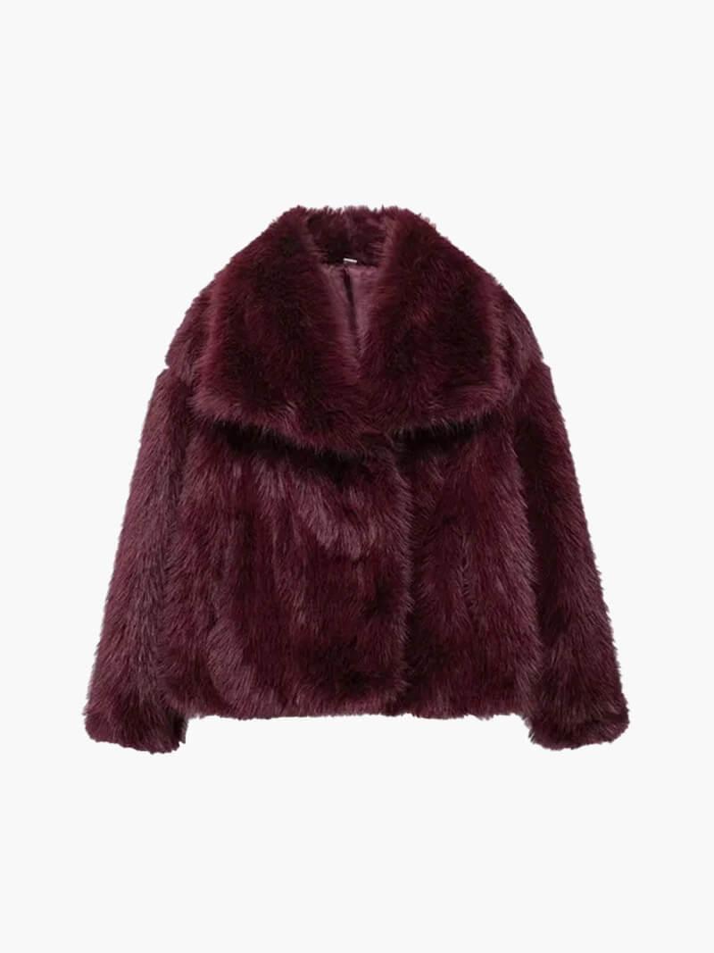 Carlotta – Luxurious design – Faux fur coat-Apparel & Accessories > Clothing > Outerwear > Coats & Jackets > Faux Fur Coats-Cíelo Fióra Atelier