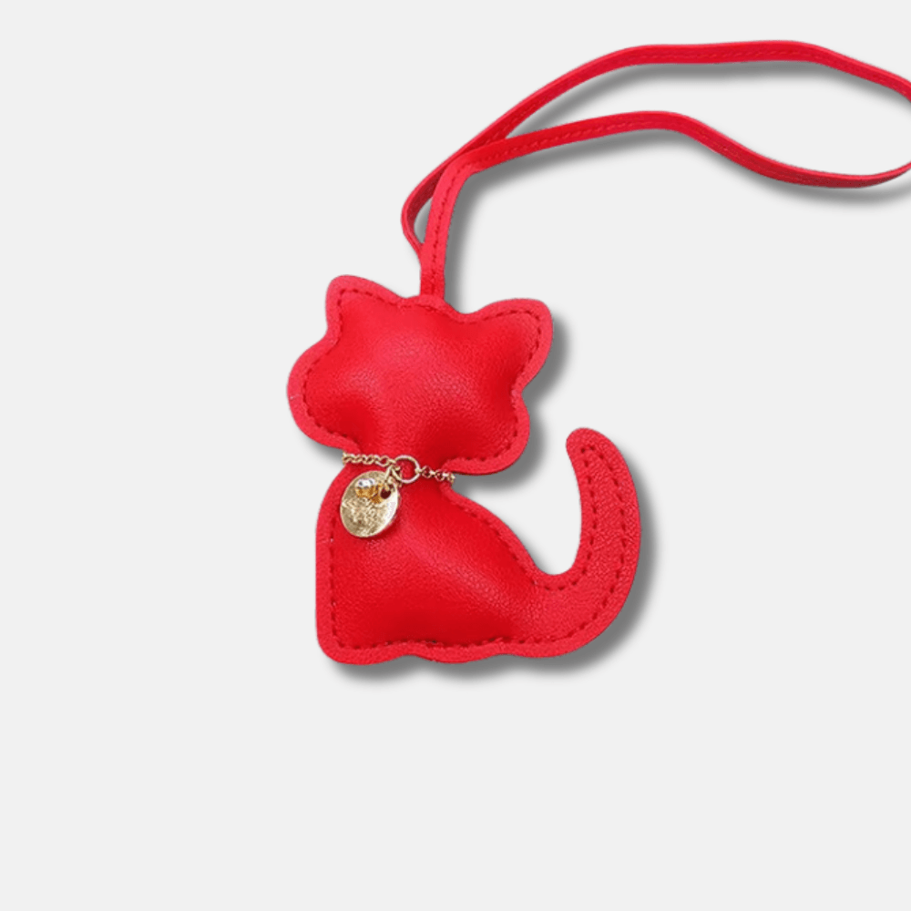 Cat – Playful cat design – Bag charm-Apparel & Accessories > Handbags, Wallets & Cases > Handbag Accessories > Charms-Cíelo Fióra Atelier