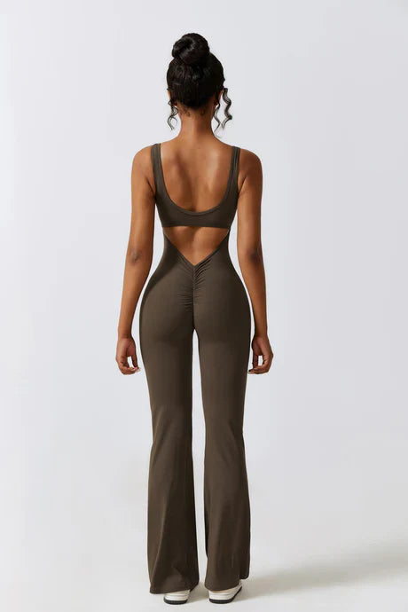 Circe – Sleeveless design – Refined gymwear jumpsuit-Apparel & Accessories > Clothing > One-Pieces & Rompers > Performance Jumpsuits-Cíelo Fióra Atelier