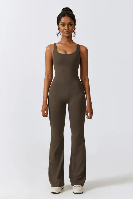 Circe – Sleeveless design – Refined gymwear jumpsuit-Apparel & Accessories > Clothing > One-Pieces & Rompers > Performance Jumpsuits-Cíelo Fióra Atelier