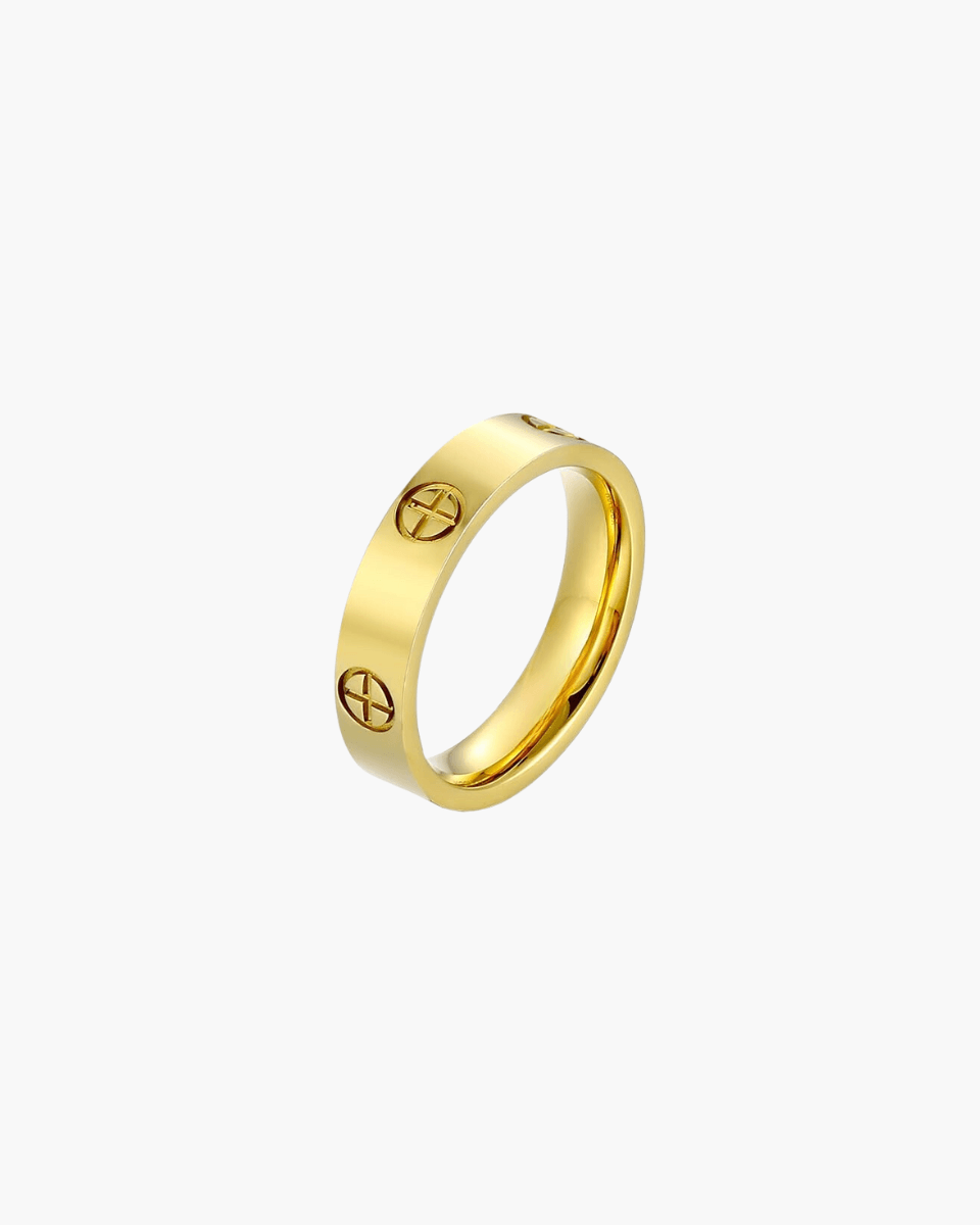 Clairette – Chunky design – Gold-plated ring-Apparel & Accessories > Jewelry > Rings > Statement Rings-Cíelo Fióra Atelier