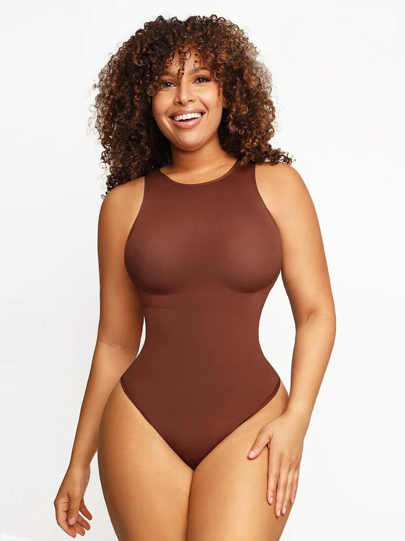 Cynestra – Eco-friendly – Halter correcting bodysuit-Apparel & Accessories > Clothing > Underwear & Shapewear > Shapewear > Halter Bodysuits-Cíelo Fióra Atelier