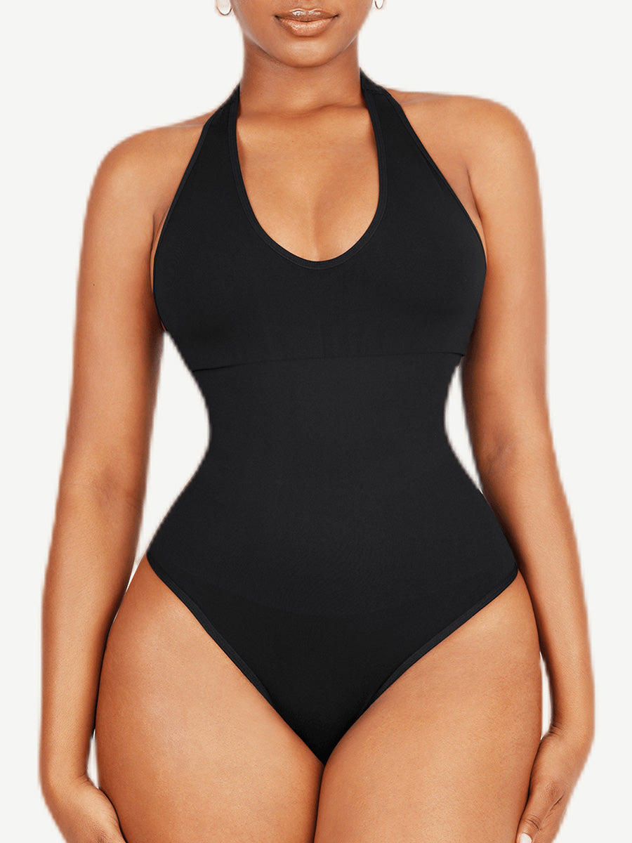 Cyrielle – Breathable fit – Halter neck shaper-Apparel & Accessories > Clothing > Underwear & Shapewear > Shapewear > Halter Shapewear-Cíelo Fióra Atelier