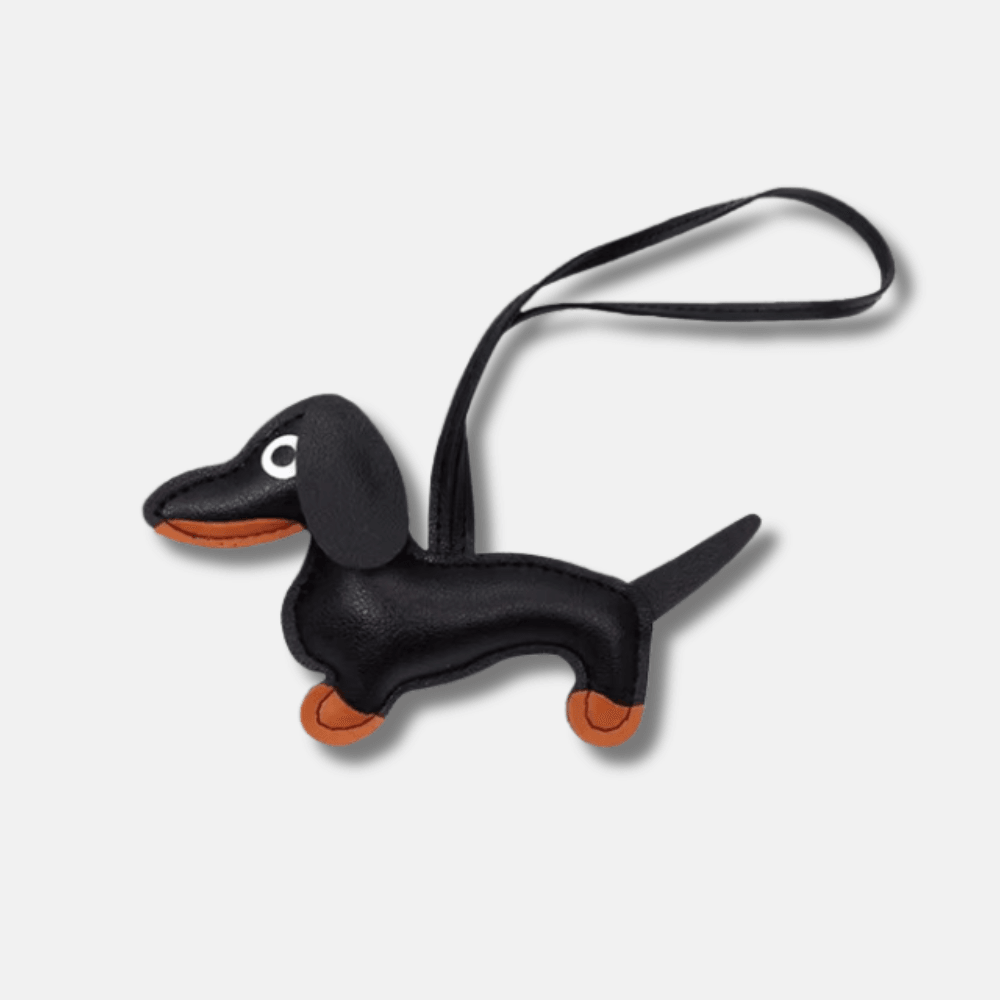 Dachshund – Playful dachshund design – Bag charm-Apparel & Accessories > Handbags, Wallets & Cases > Handbag Accessories > Charms-Cíelo Fióra Atelier