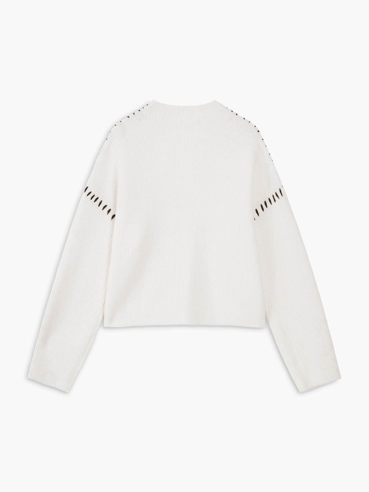 Dalia – Oversized design – Turtleneck sweater-Apparel & Accessories > Clothing > Sweaters > Turtleneck Sweaters-Cíelo Fióra Atelier