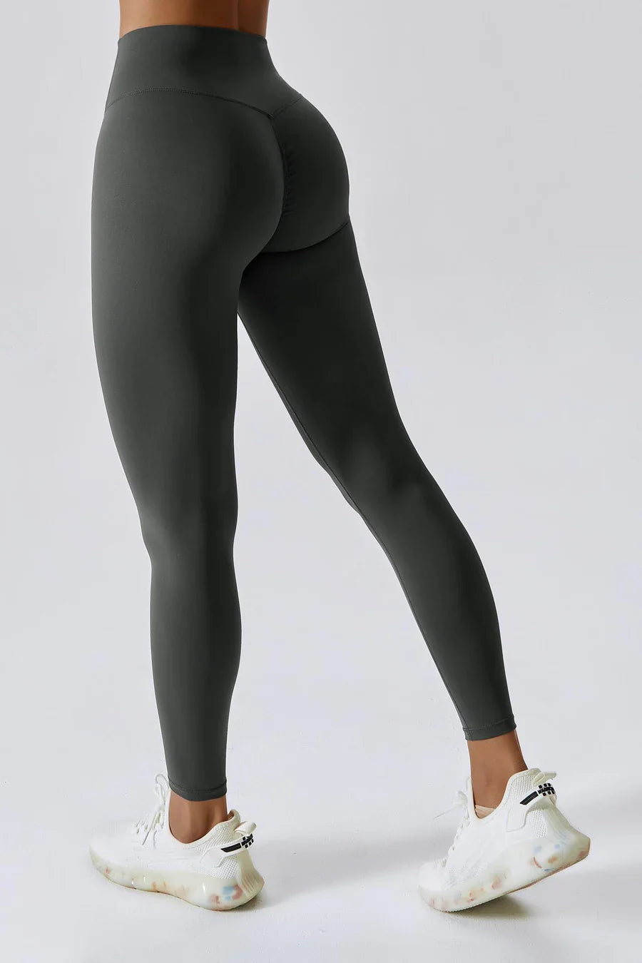 Delara – Four-way stretch – High-waisted leggings-Apparel & Accessories > Clothing > Activewear > Leggings > Squat-Proof Leggings-Cíelo Fióra Atelier