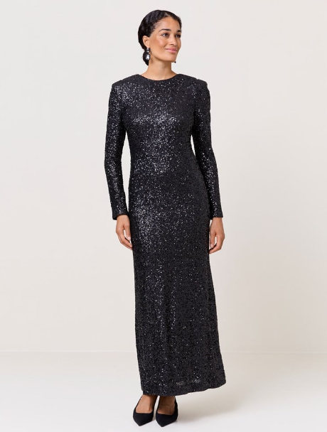 Elandra – Floor-length design – Sequin dress-Apparel & Accessories > Clothing > Dresses > Evening Dresses-Cíelo Fióra Atelier