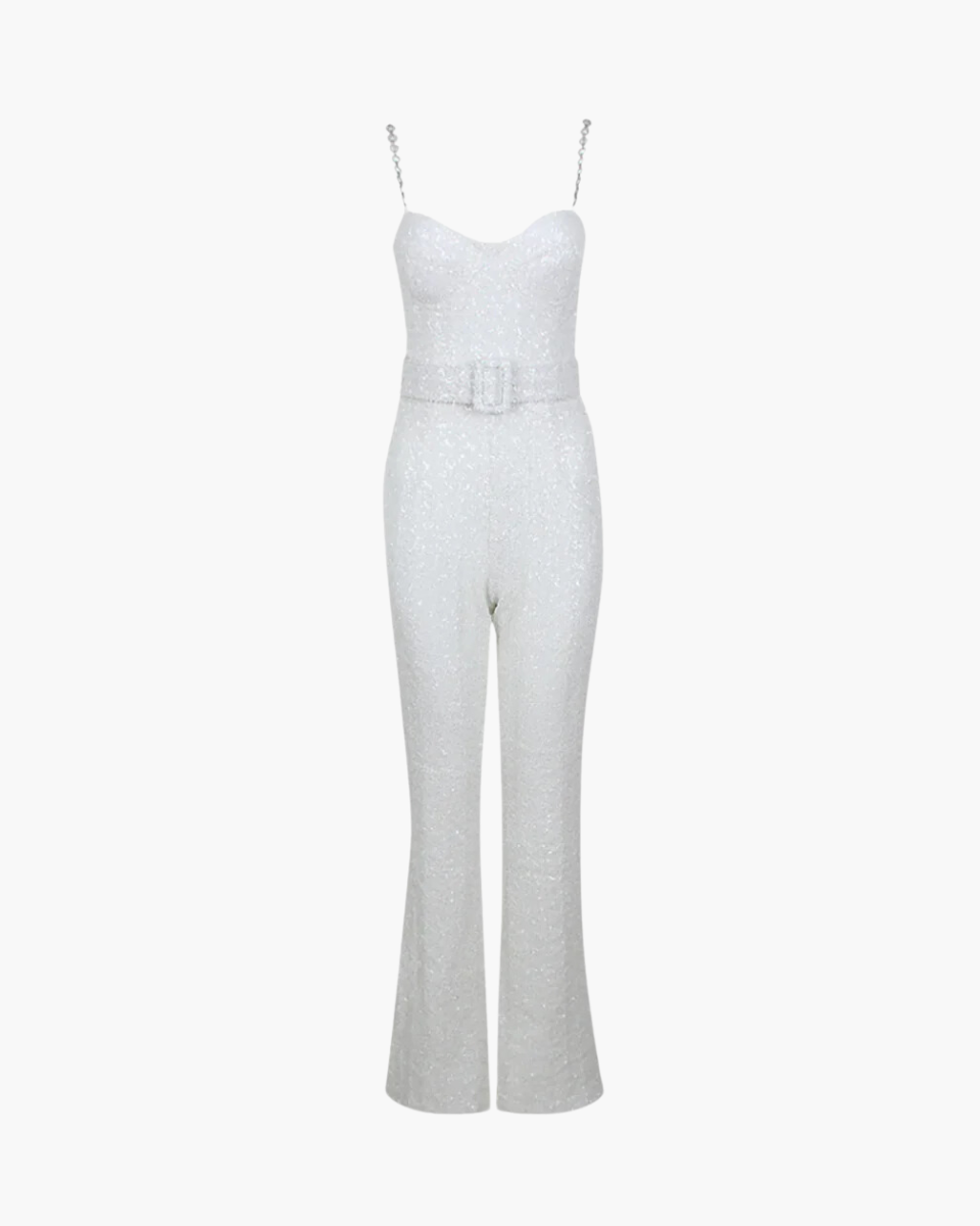 Eléa – Corseted structure – Elegant jumpsuit-Apparel & Accessories > Clothing > Jumpsuits & Rompers > Evening Jumpsuits-Cíelo Fióra Atelier