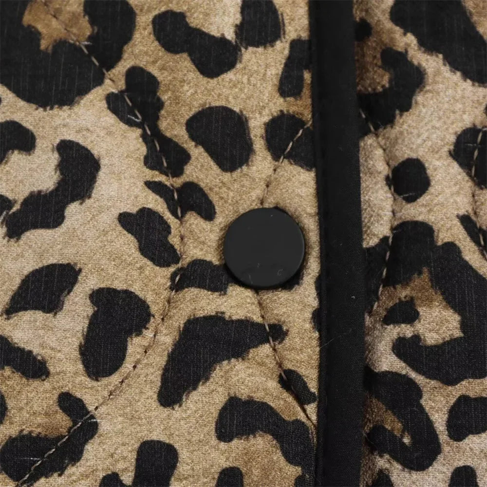 Esméralda – Leopard pattern – Single-breasted coat-Apparel & Accessories > Clothing > Outerwear > Coats & Jackets > Long Coats-Cíelo Fióra Atelier