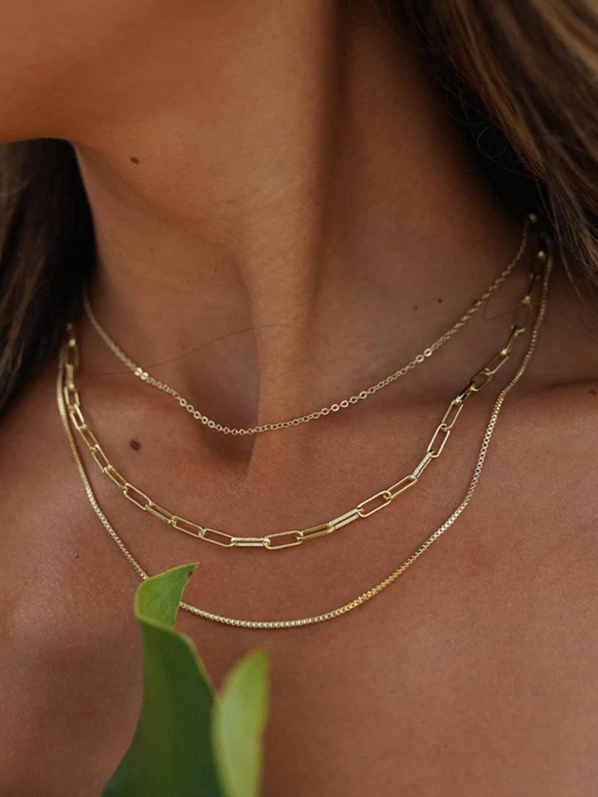 Étoile – Parisian chic design – Layered necklace-Apparel & Accessories > Jewelry > Necklaces > Statement Necklaces-Cíelo Fióra Atelier