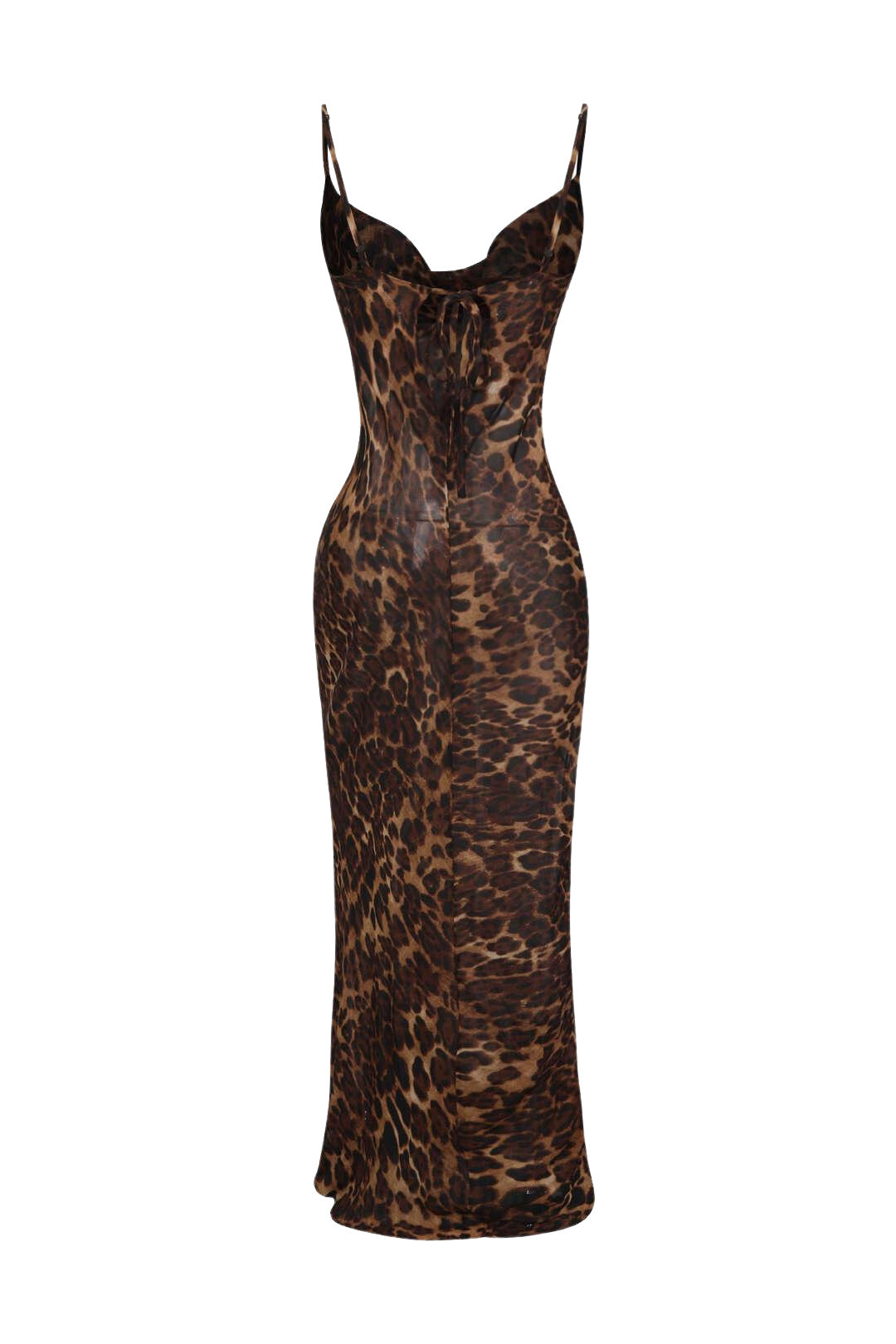 Feliciana – Adjustable belt – Leopard maxi dress-Apparel & Accessories > Clothing > Dresses > Beach Dresses-Cíelo Fióra Atelier