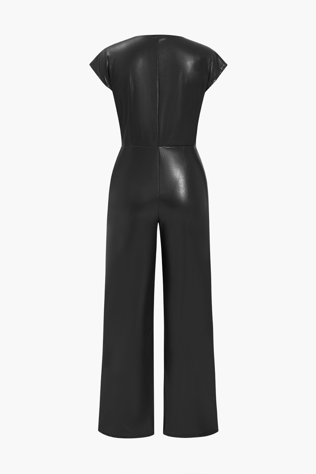 Fleur – Slim-fit design – Leather jumpsuit-Apparel & Accessories > Clothing > One-Piece Suits > Leather Jumpsuits-Cíelo Fióra Atelier