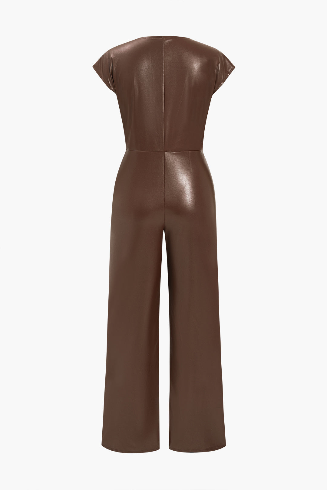 Fleur – Slim-fit design – Leather jumpsuit-Apparel & Accessories > Clothing > One-Piece Suits > Leather Jumpsuits-Cíelo Fióra Atelier