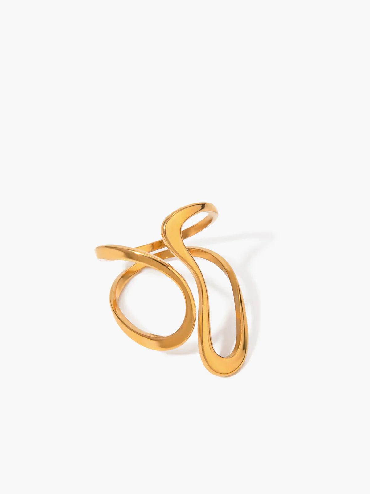 Florelle – Spiral design – Statement ring-Apparel & Accessories > Jewelry > Rings > Statement Rings-Cíelo Fióra Atelier