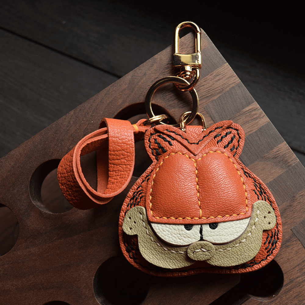 Garfield – Playful design – Bag charm-Apparel & Accessories > Handbags, Wallets & Cases > Handbag Accessories > Charms-Cíelo Fióra Atelier