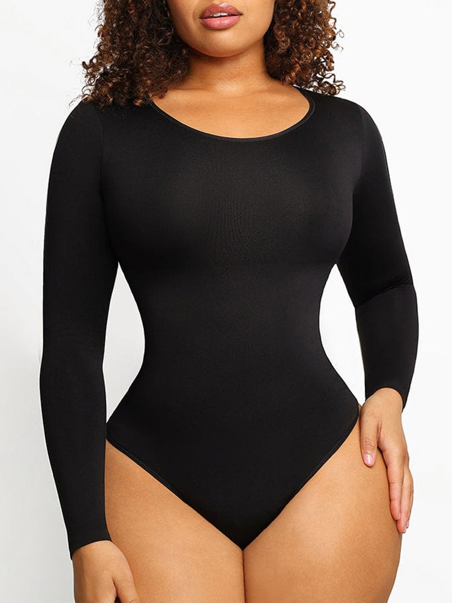 Geneviève – Lightweight design – Seamless body with sleeves-Apparel & Accessories > Clothing > Underwear & Shapewear > Shapewear > Long-Sleeve Bodysuits-Cíelo Fióra Atelier