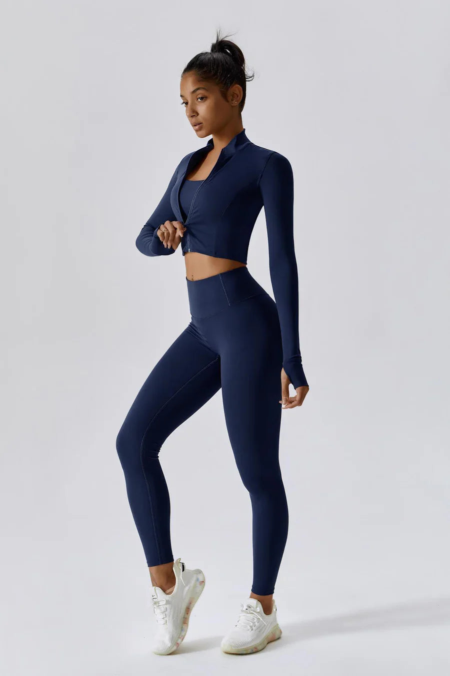 Halina – Sculpting fit – High-waisted leggings-Apparel & Accessories > Clothing > Activewear > Leggings > Sculpting Leggings-Cíelo Fióra Atelier