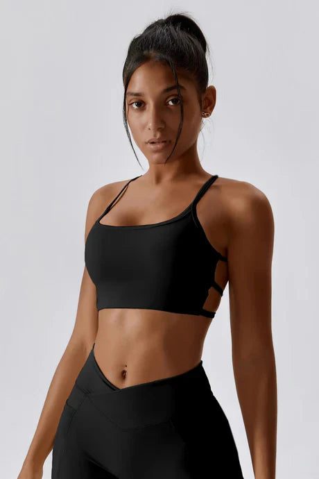 Hannelore – Scoop neckline – Impulse active bra-Apparel & Accessories > Clothing > Underwear & Socks > Sports Bras-Cíelo Fióra Atelier