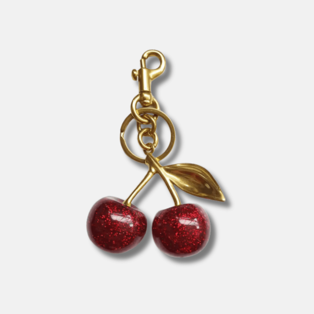 Hard Cherry – Bold design – Bag charm-Apparel & Accessories > Handbags, Wallets & Cases > Handbag Accessories > Charms-Cíelo Fióra Atelier