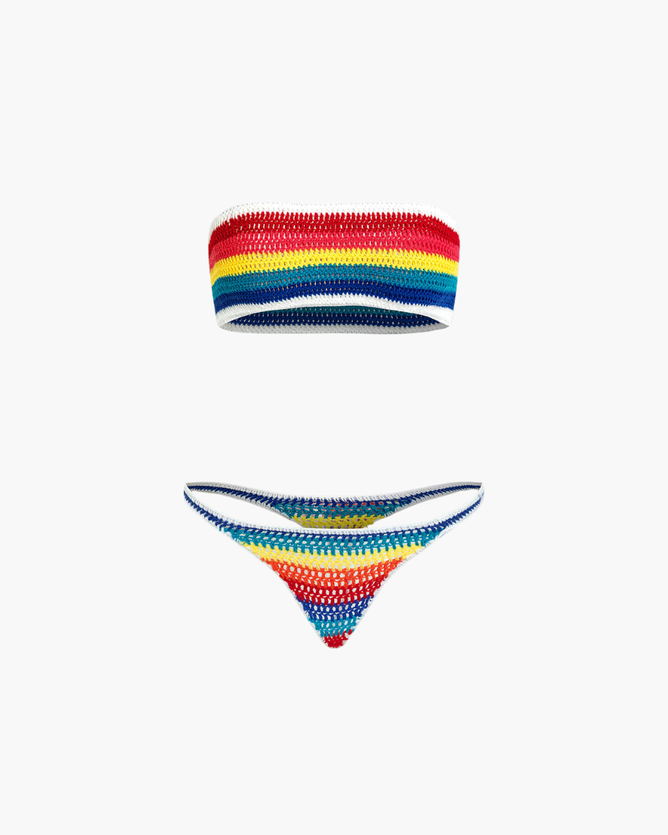 Islena – Bohemian style – Crochet bikini set-Apparel & Accessories > Clothing > Swimwear > Bikini Sets-Cíelo Fióra Atelier