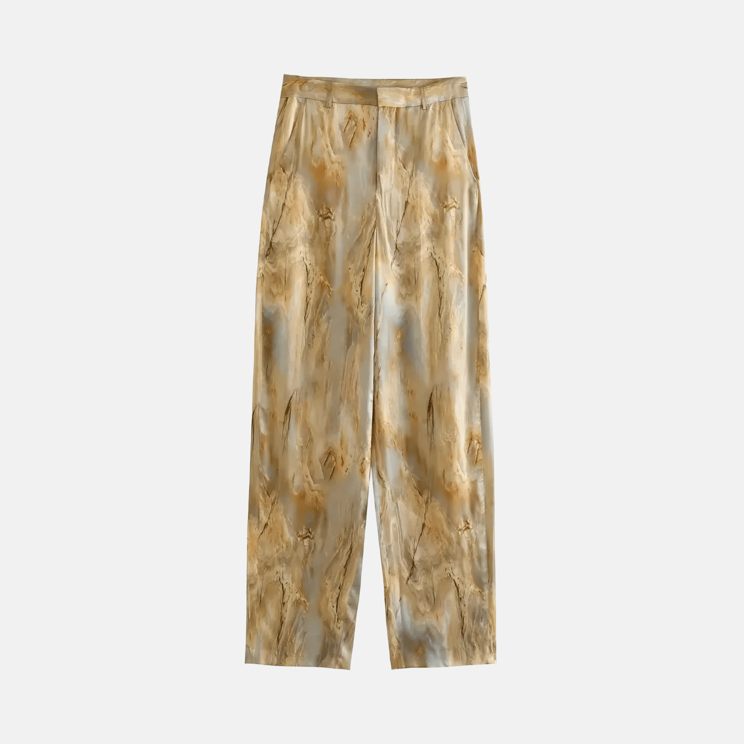 Islira – Marble print – Relaxed-fit trousers-Apparel & Accessories > Clothing > Pants > Patterned Pants-Cíelo Fióra Atelier