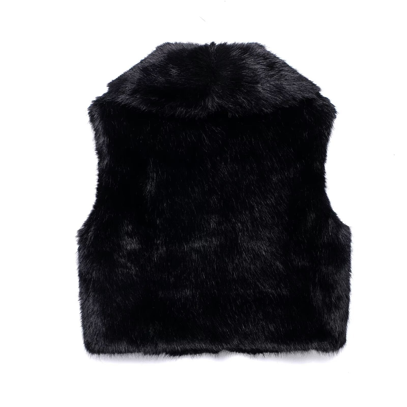 Lavonia – Chic faux fur – Vest-Apparel & Accessories > Clothing > Outerwear > Vests > Faux Fur Vests-Cíelo Fióra Atelier