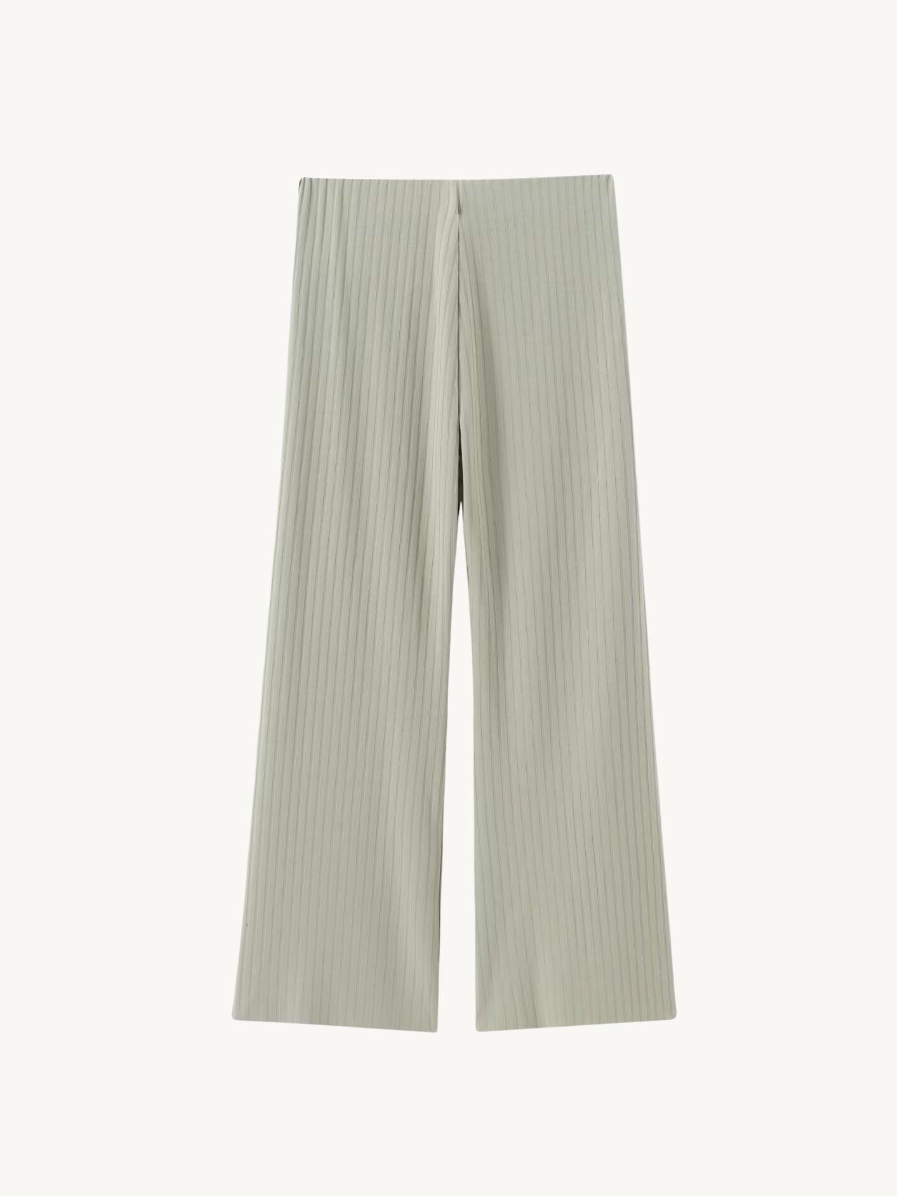 Leandra – Ribbed texture – Casual pants-Apparel & Accessories > Clothing > Pants > Lounge Pants-Cíelo Fióra Atelier